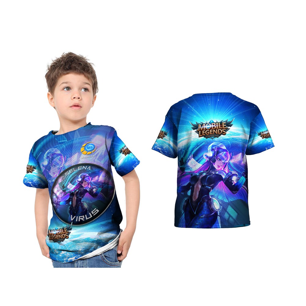 Dstore Kaos Anak Mobile Legends SELENA - VIRUS 3D FullPrint