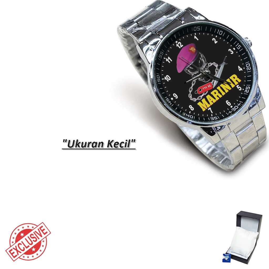 Jam Tangan Rantai Couple TNI AL MARINIR (Nice)