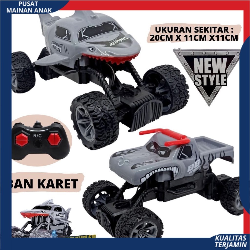 Mobil Remote Control Offroad shark New / RC Car Rock Crawler Monster Mainan Remot Kontrol