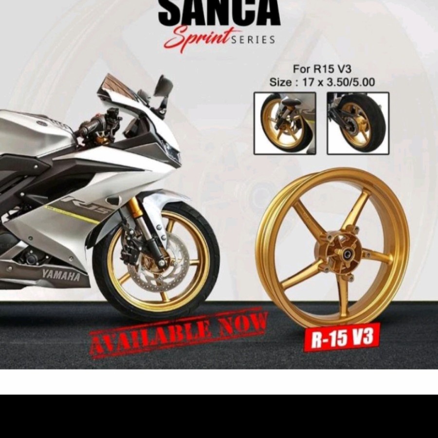 Velg Racing Forr Yamaha R15 New V3 Velg untuk yamaha R-15 new V3 1set