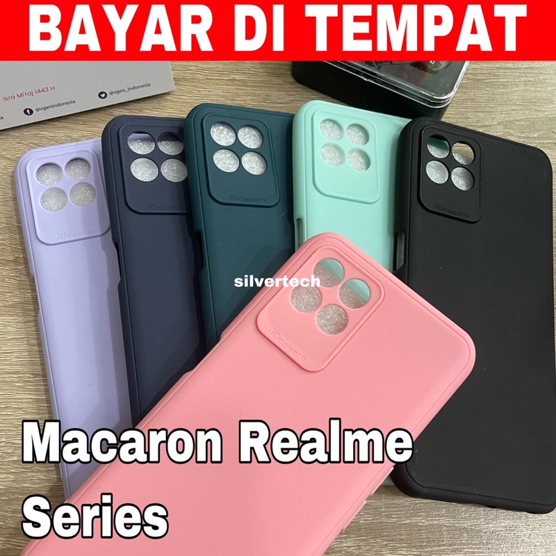 Silvertech Kesing Realme C31 C35  realme 8i Realme 5 C3 Realme 7 7i  softcase silikon macaron Aneka Warna