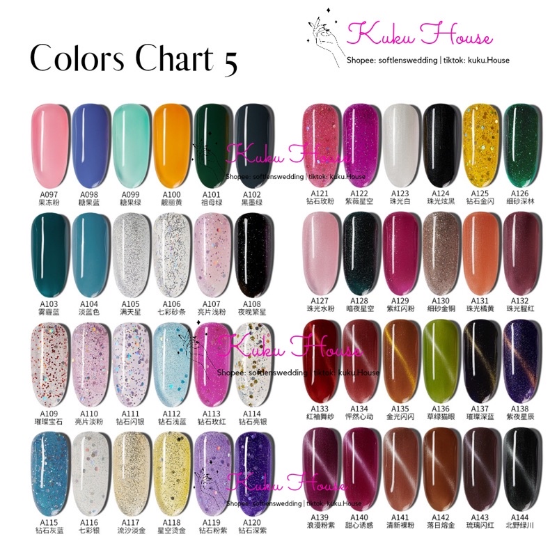 [1-48] NEW CHARZIEG / Charzieg Pink 8ml Kutek UV Gel Nail Polish / Cat Kuku UV LED