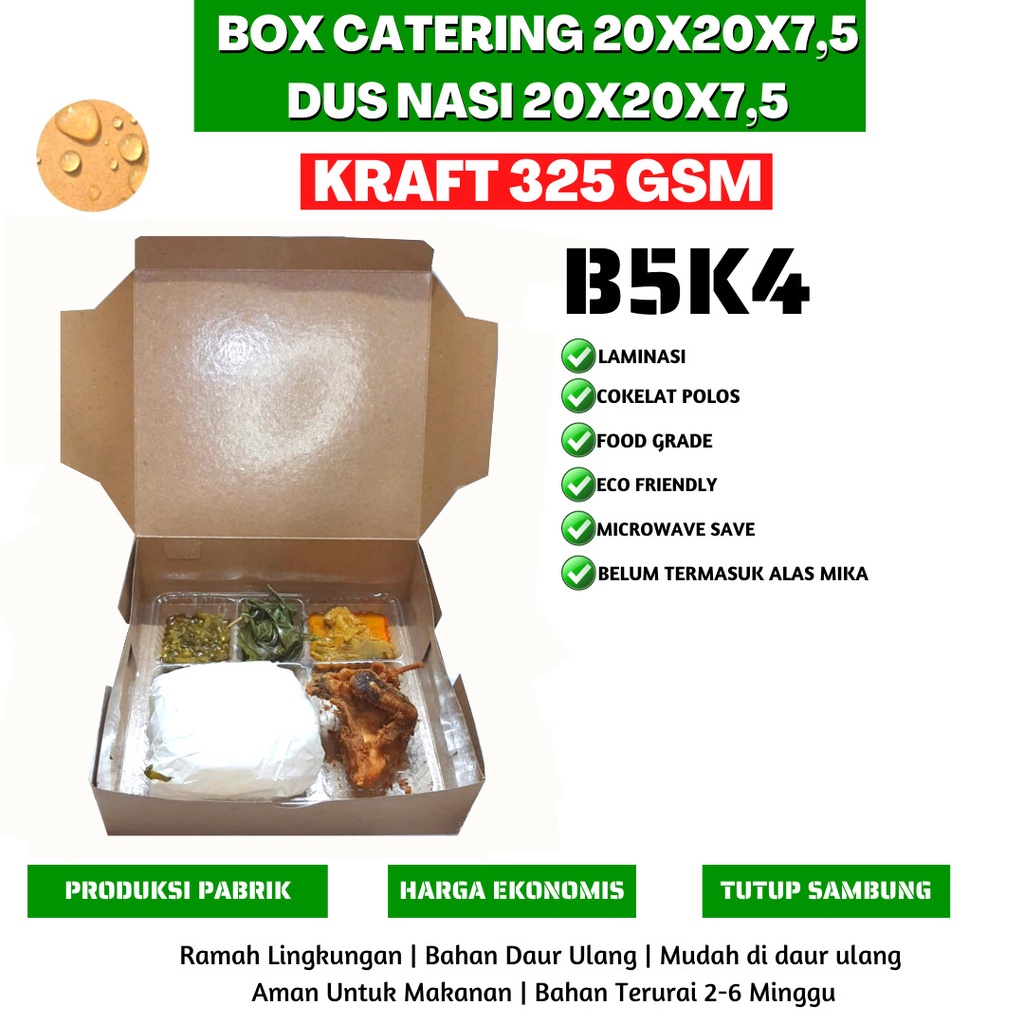 Dus Nasi 20x20 Laminasi 325 Gsm (B5K4-Laminasi)