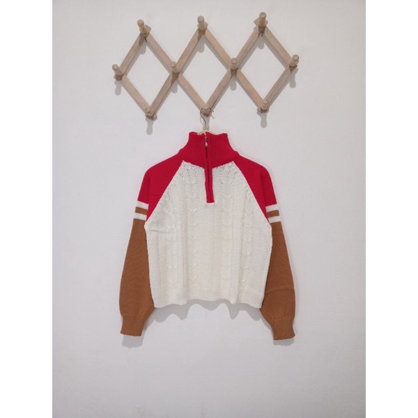 TURTLENECK SWEATER CROP ZIFER COMBO