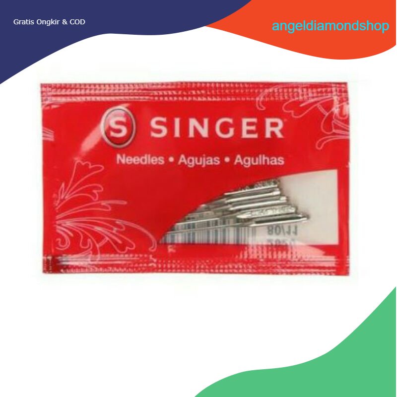 COD jarum mesin jahit merek singer original - jarum mesin portable / rumah tangga