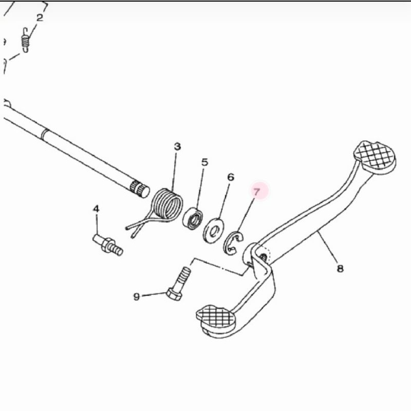 Clip klip as persneling operan gigi f1zr stainless asli