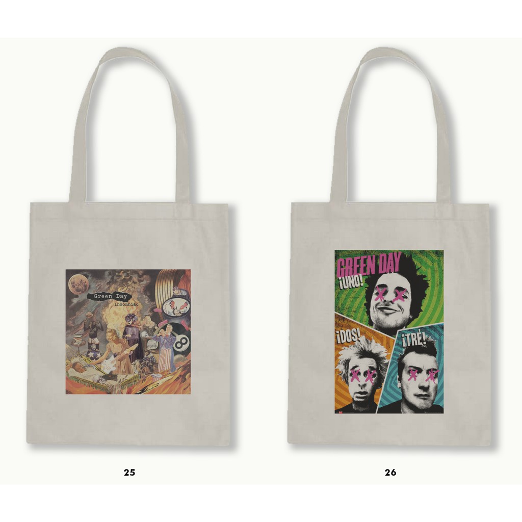 TOTE BAG BLACU  - GREEN DAY .02