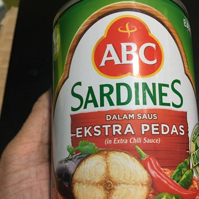 

ABC Sardines dalam saus EKSTRA PEDAS 425 g produksi Juli 2019 Exp Juli 2021