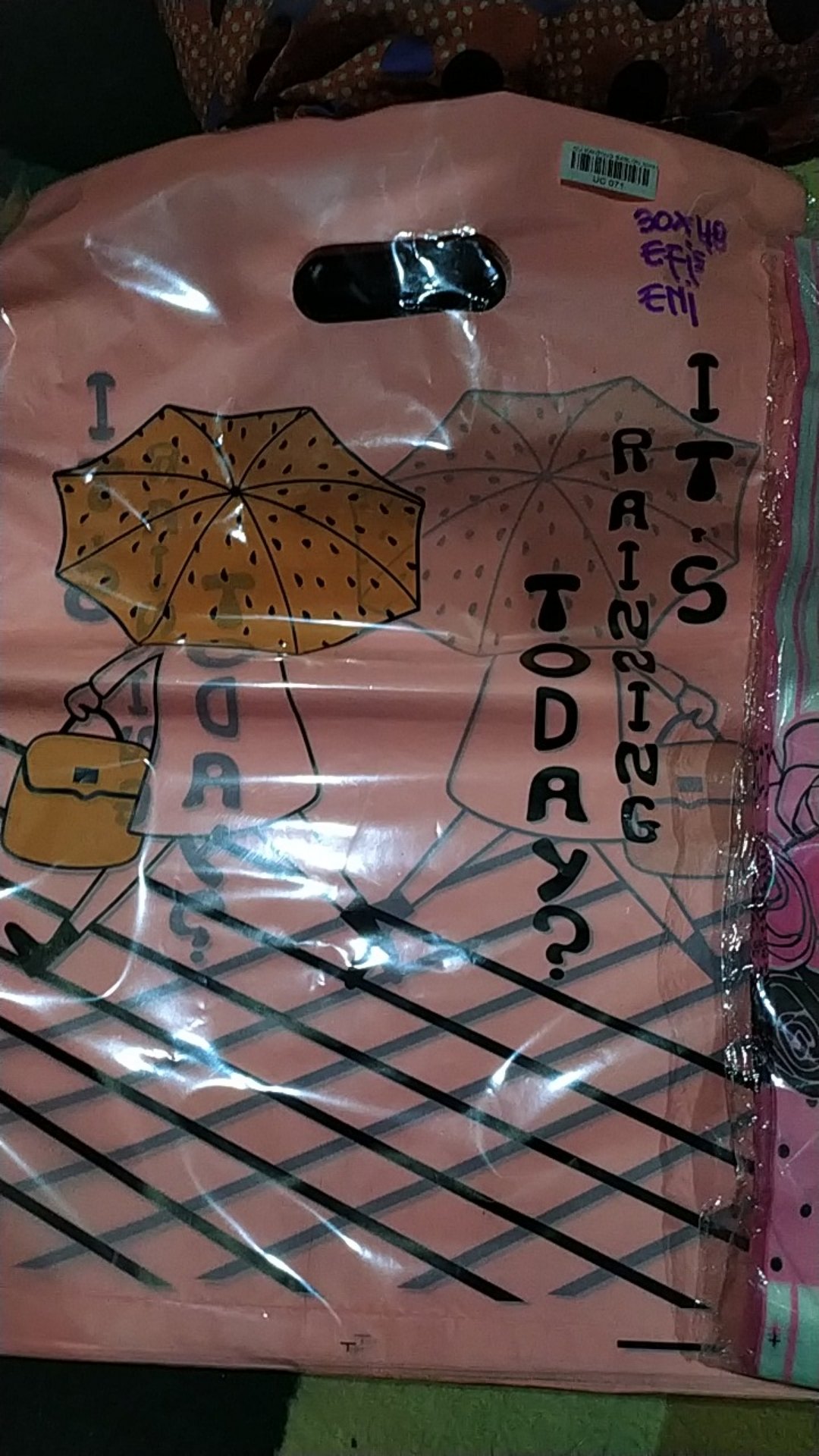 ❤termurah❤kantong Kresek Plong Motif Olshop Online Shop 30x40 .kantong Plong 30  Pond Besar