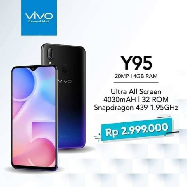 VIVO Y95 RAM 4/32GB