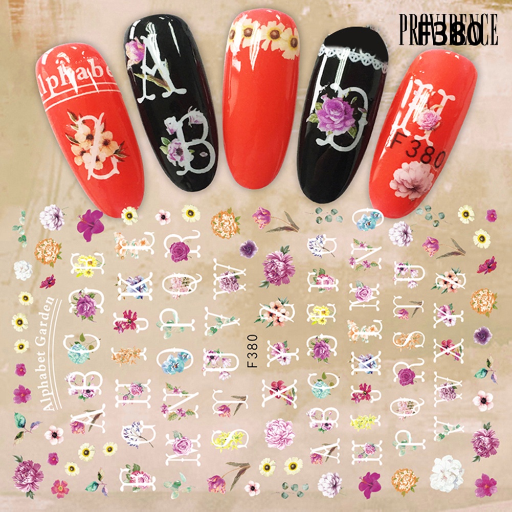 Providence Fashion Beauty Nail Art Sticker DIY Decal Flower Manicure Decor Women Gift