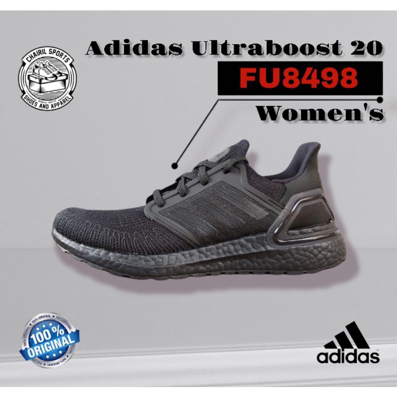 Adidas Ultraboost 20 Women Triple Black Original