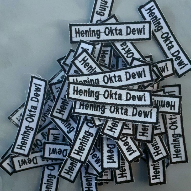 nama dada nama sekolah bordir