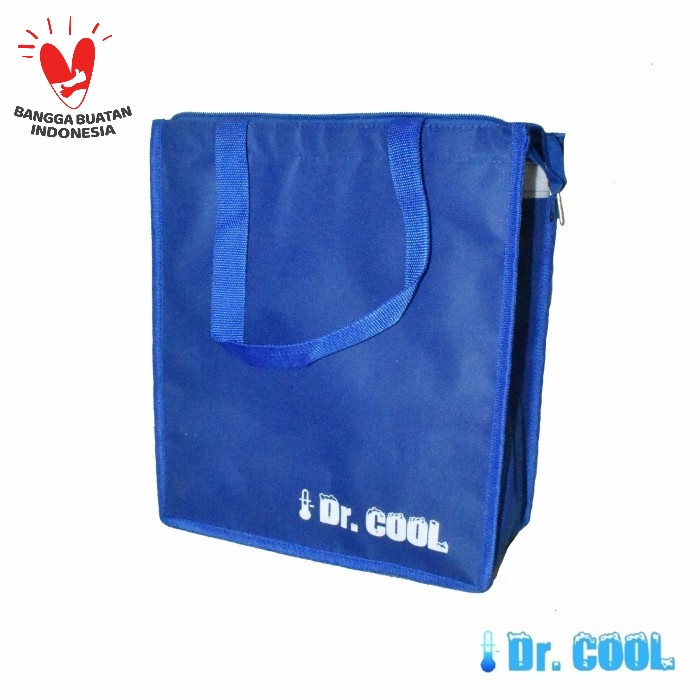 Dr Cool 28x13x32cm Tas Thermal Aluminium Cooler Bag Kurir Delivery Makanan Gofood Gosend  Pendingin Penyimpan Es Bekal