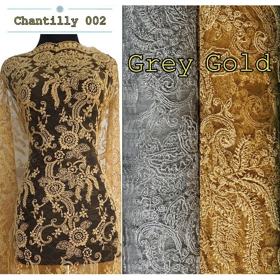 Kain Brukat Kain Brokat Chantilly 002 Shopee Indonesia