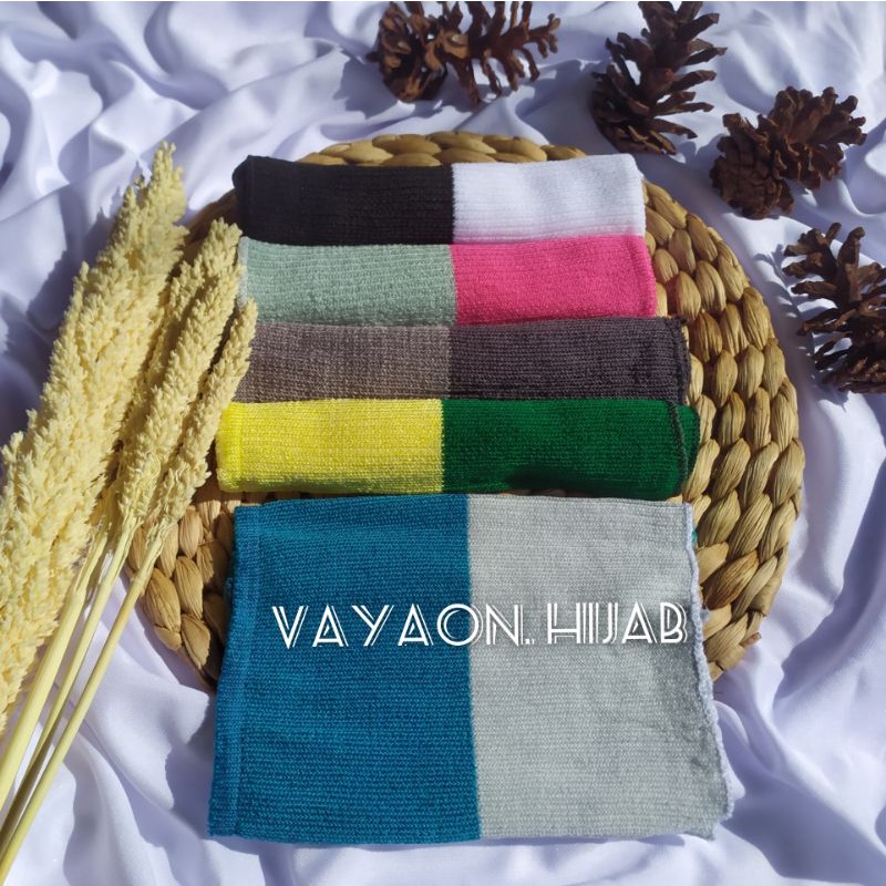 Bandana inner ciput rajut 4 &amp; 2 warna dalaman hijab Termurah vayaon hijab