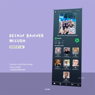 Jual Custom Banner Sidang Wisuda Spotify Design Banner Spotify Xbanner