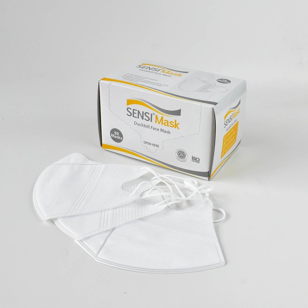 MASKER DUCKBILL SENSI ORIGINAL EMBOS PERPCS WARNA EMBOS SHUMU