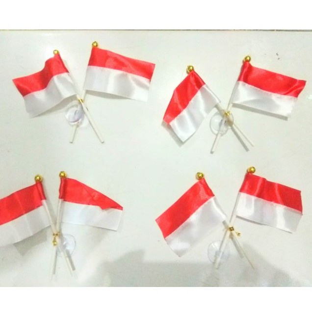 ceplok bendera / tempelan bendera di kaca / harga satuan