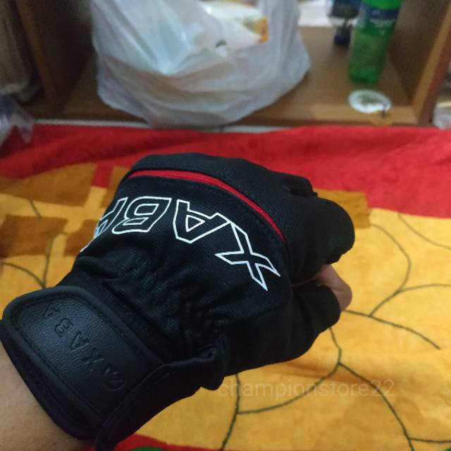 Sarung tangan sepeda motor gloves xaba outride half finger glove sports gloves