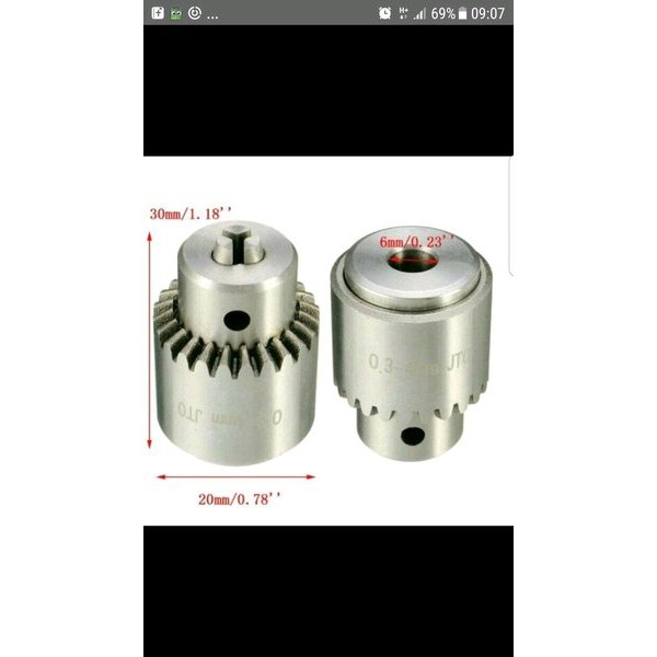 KEPALA BOR MINI 4MM JT0 - MINI CHUCK DRILL 0.3-4MM JT0 - KEPALA BOR FOREDOM