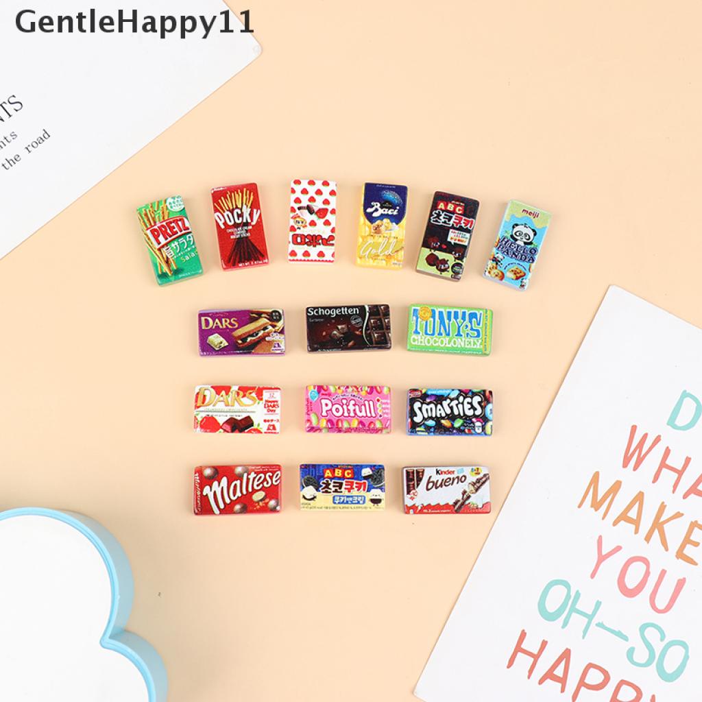 Gentlehappy 10pcs / lot Mainan Miniatur Makanan Ringan Supermarket Bahan Resin Untuk Dekorasi Dapur Rumah Boneka