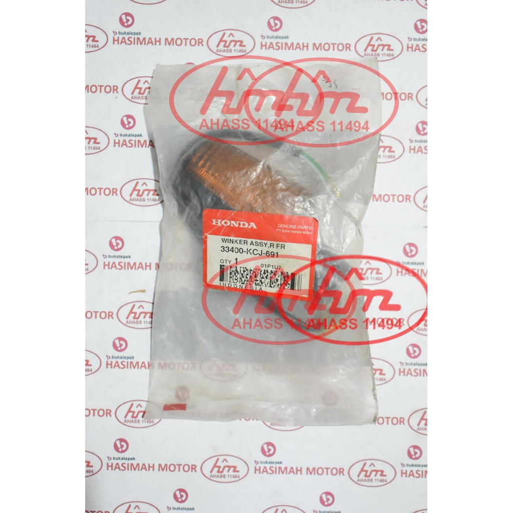 LAMPU SEIN RITING DEPAN KANAN HONDA TIGER LAMA - KODE PART: 33400KCJ691