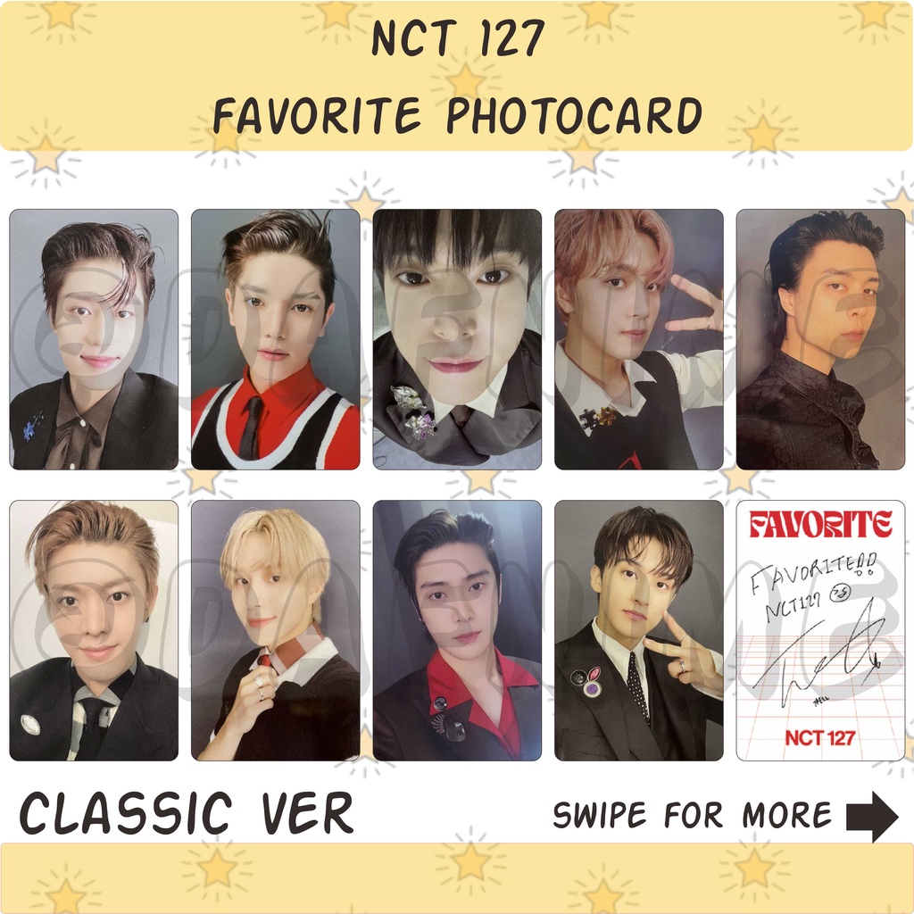 NCT 127 FAVORITE ALL VER PHOTOCARD UNOFFICIAL