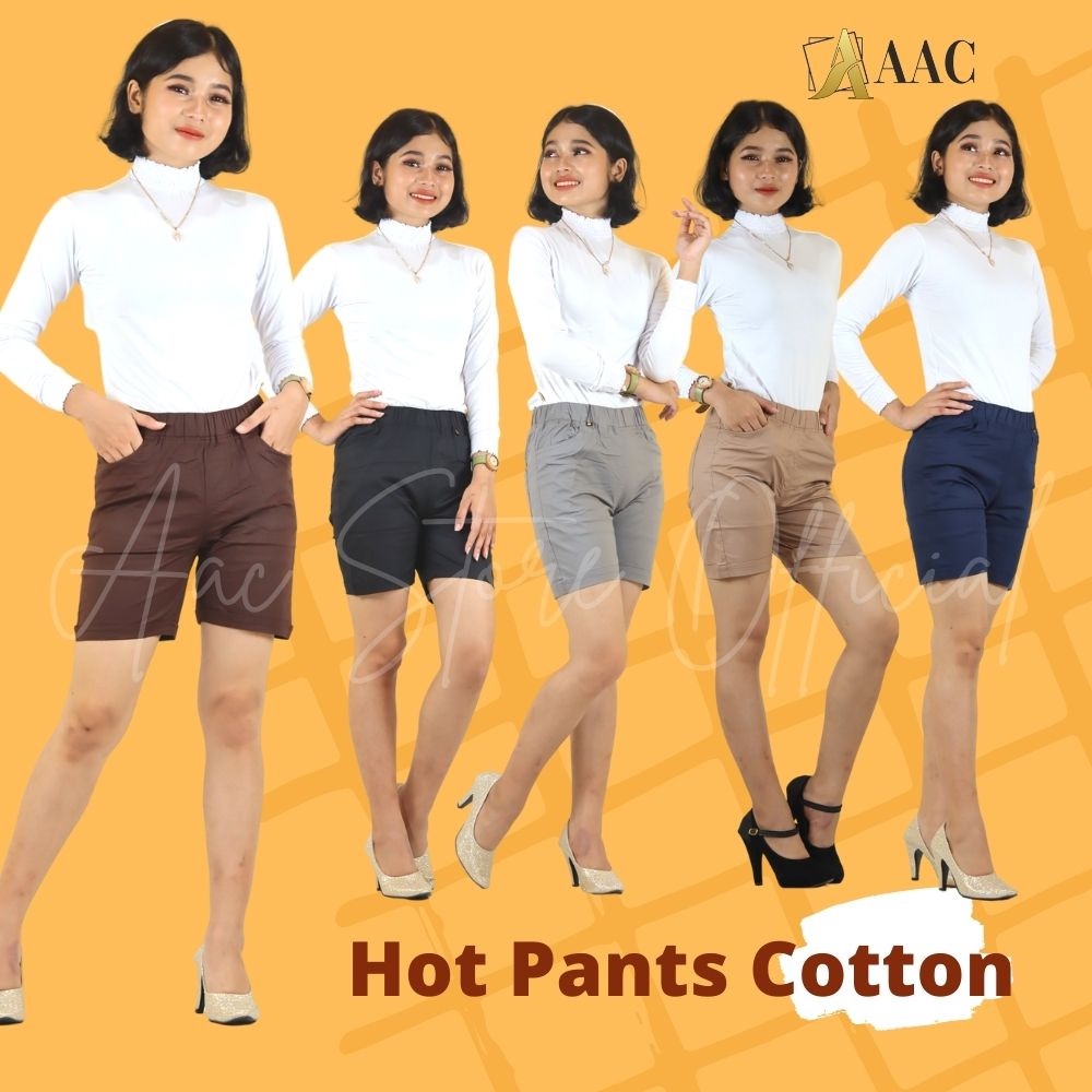 CELANA PENDEK WANITA HOTPANTS KATUN AAC