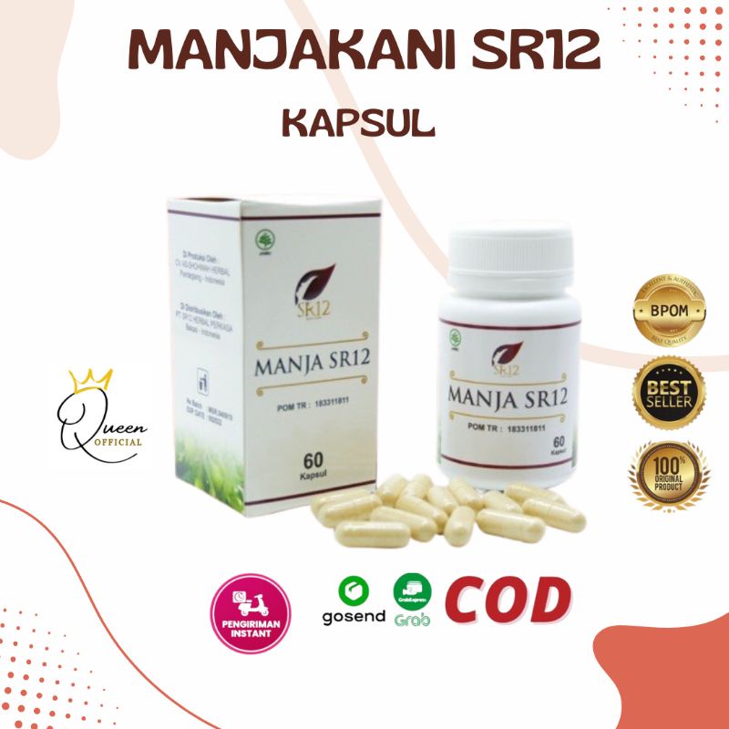 MANJAKANI KAPSUL SR12 / PROMIL / SOLUSI KEPUTIHAN / ATASI MASALAH KEWANITAAN / MANJA SR12 / OBAT KISTA / SR12 HERBAL SKINCARE BPOM BUTIR / PROMIL / SOLUSI KEPUTIHAN / ATASI MASALAH