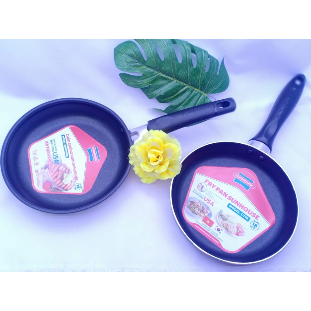 FRY PAN NONSTICK 18cm 2.4mm CT-18 SUNHOUSE