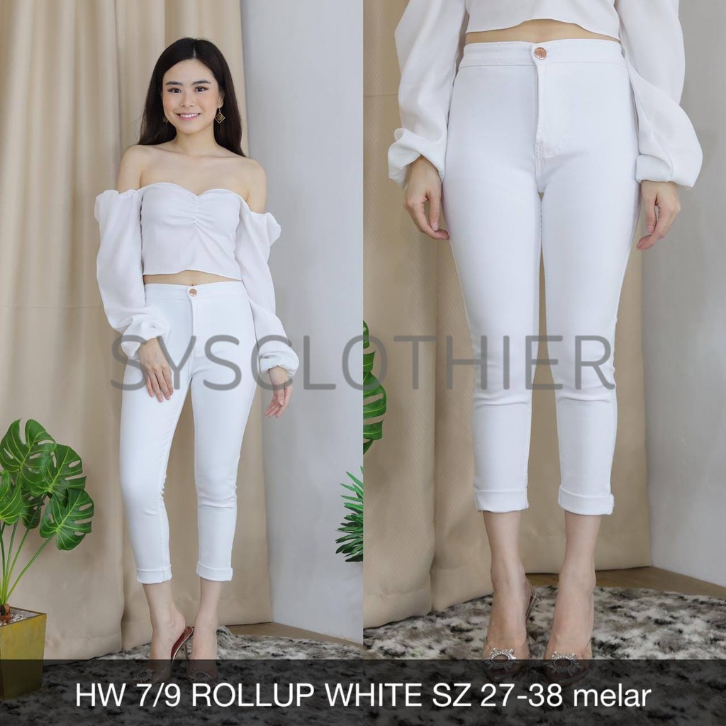 CELANA JEANS WANITA HW 7/9 ROLLUP SERIES