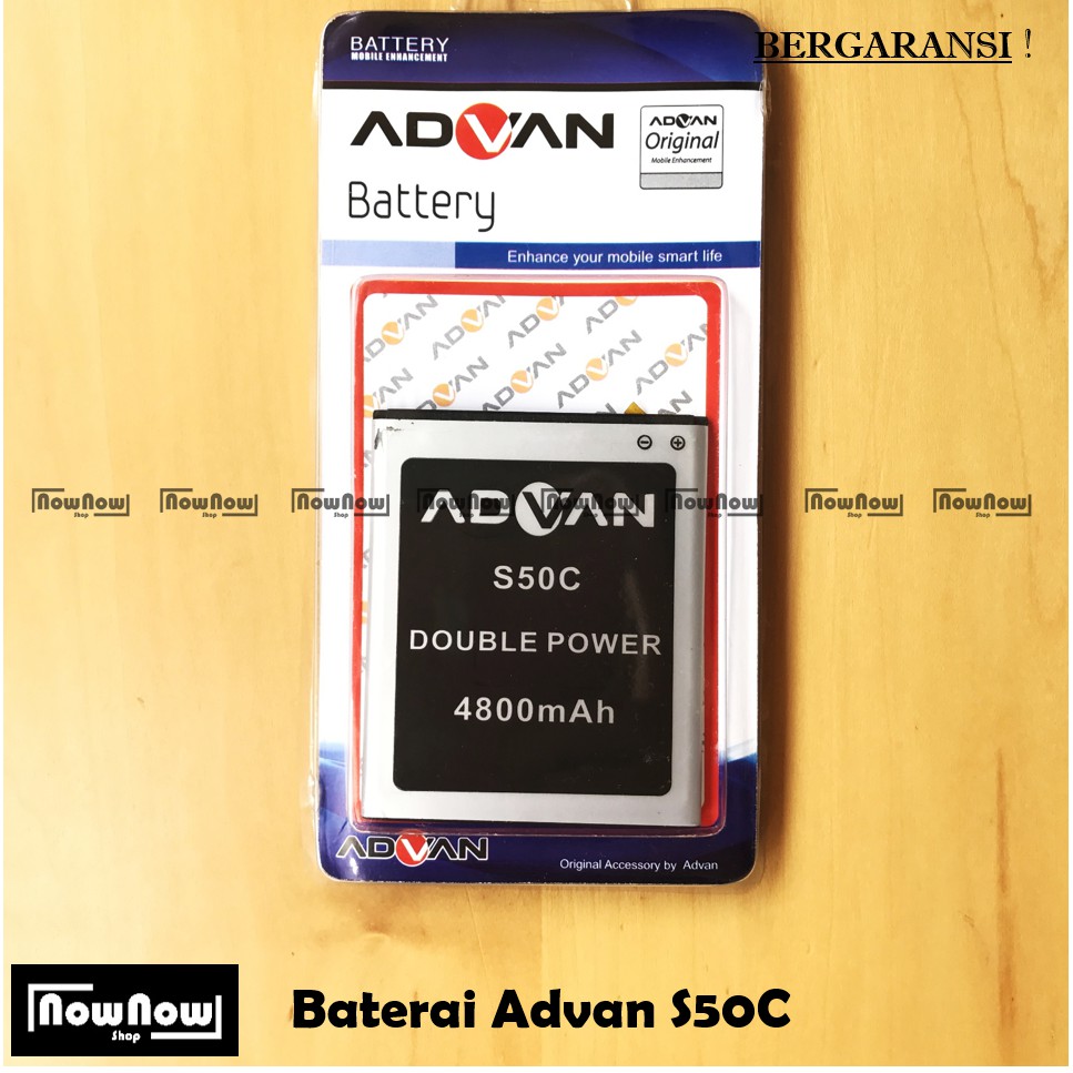 Baterai Advan S50C Original Double Power Batre Batrai Battery HP