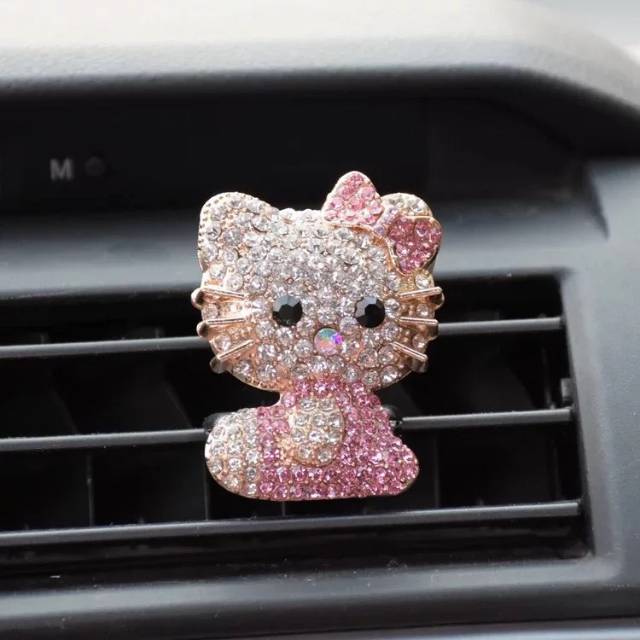 Jepitan / hiasan gantungan AC mobil hello kitty Jepit parfume ac mobil  blink PARFUM KLIP // parfum mobil jepit klip AC