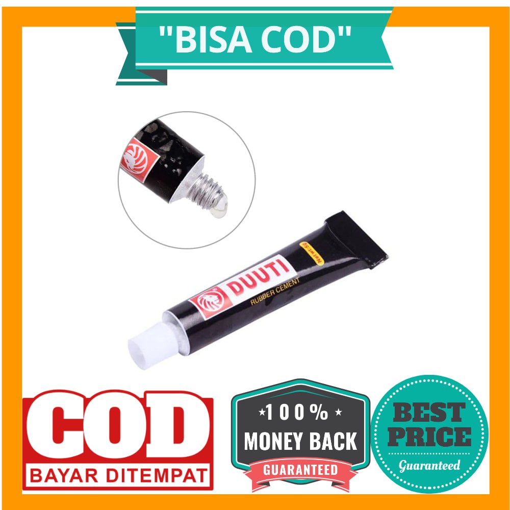 BISA COD DUUTI Lem Perekat Tambalan Ban Sepeda Tube Tire Repair Glue - D001 - Black