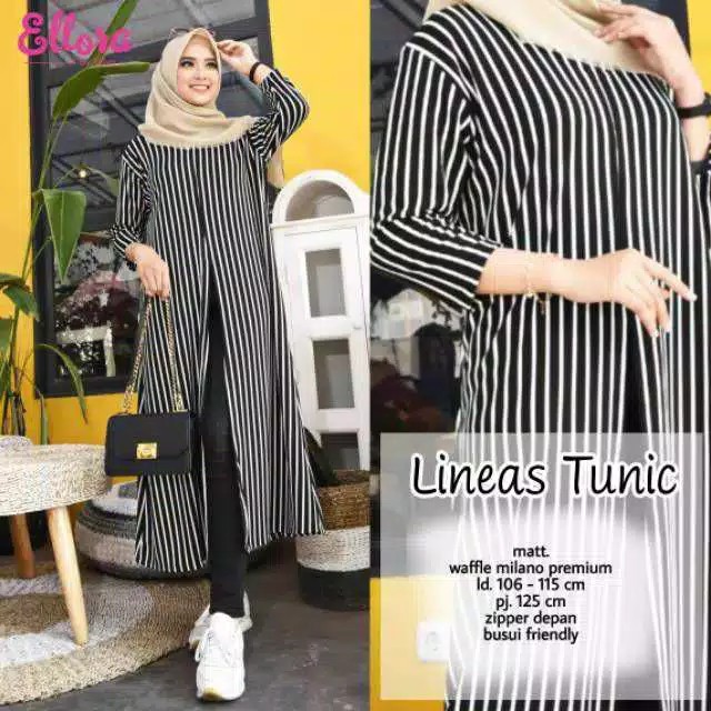 Linerars tunik / tunik busui friendly / tunik murah / tunik set celana  / tunik salur set