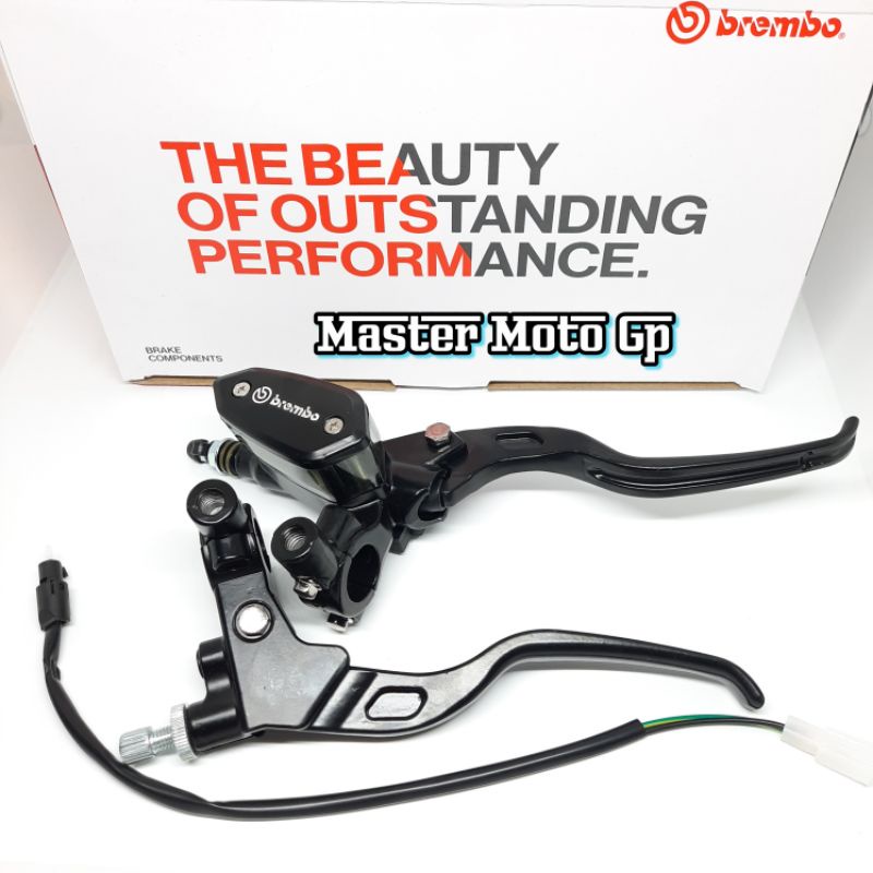 Master rem oval kopling E2 master brake pump 14mm E2 Master Rem Kopling Set Universal Motor, Beat, Vario, CBR 150R, Vixion, Aerox ninja , sonic fu