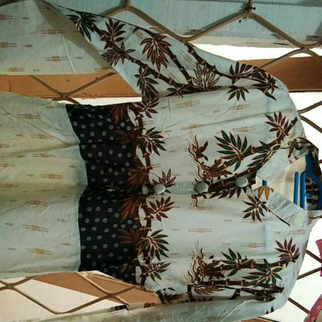 New Batik Couple Keluarga Sarimbit Gamis Jumbo Pring