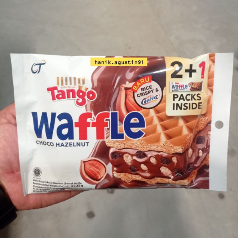 

Tango Waffle Choco Hazelnut 2+1 ukuran 3×25gr