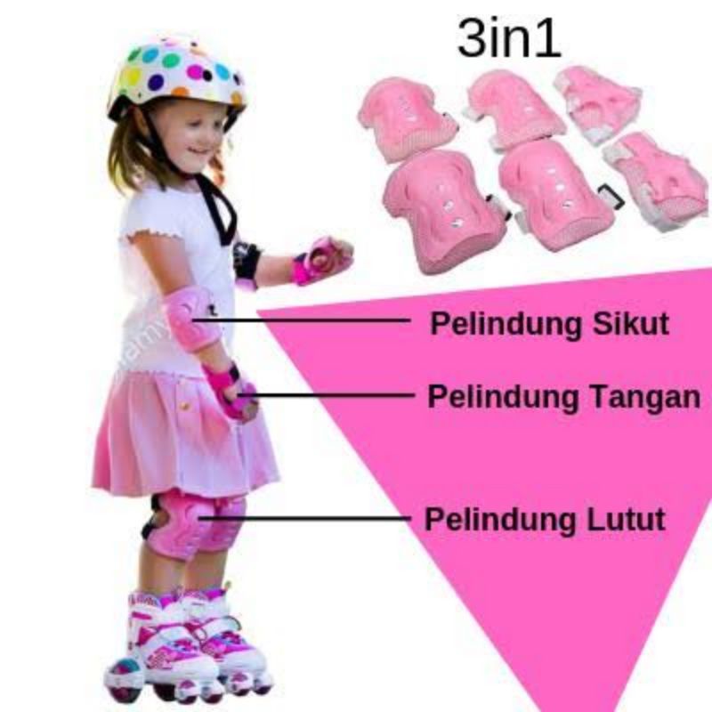 DEKER SEPATU RODA / PELINDUNG SEPATU RODA / DEKER ANAK ANAK / DEKER SEPEDA /DECKER ANAK / DECKER FULLSET