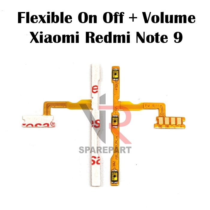 FLEXIBLE ON OFF XIAOMI REDMI NOTE 9 ON OFF ON OFF + VOLUME