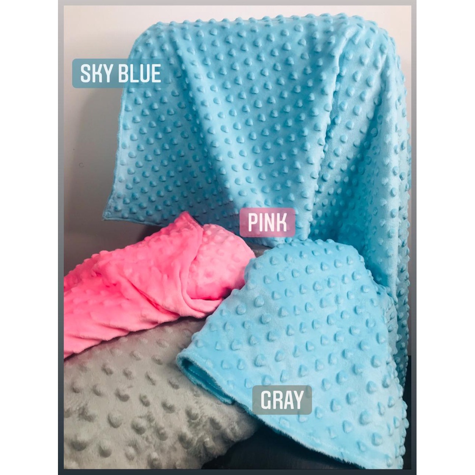 TINGTONG - Selimut Bayi Minky Dot Dua Sisi - Minky Baby Blanket