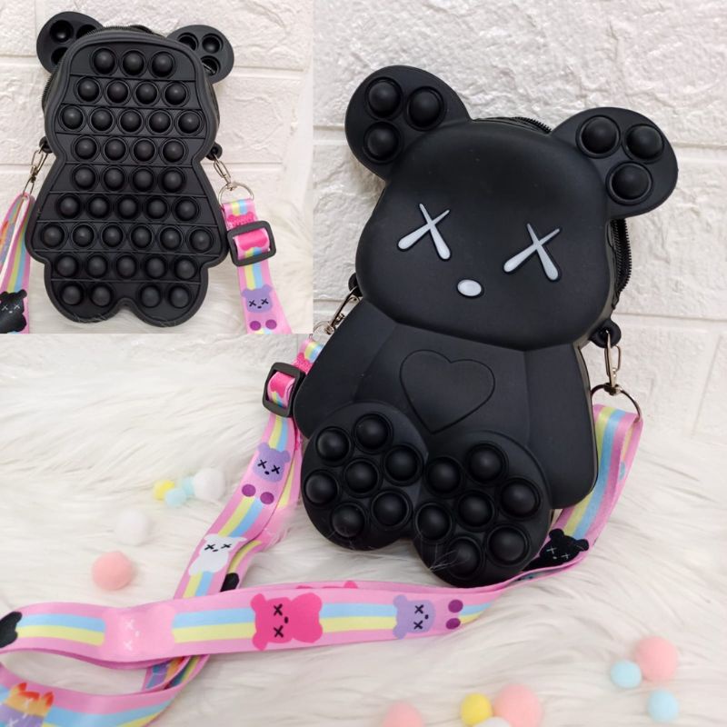 Tas Anak Pop It Kaws Fashion Muat Hp/Tas Pop It/Tas Muat Hp/Tas Mini/Tas Anak/Tas Fashion/Tas