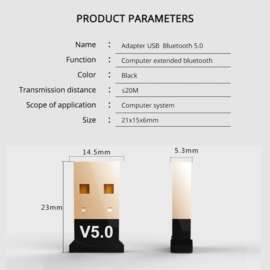 Bluetooth USB Dongle 5.0 / USB Dongle Bluetooth 5.0 Bluetooth