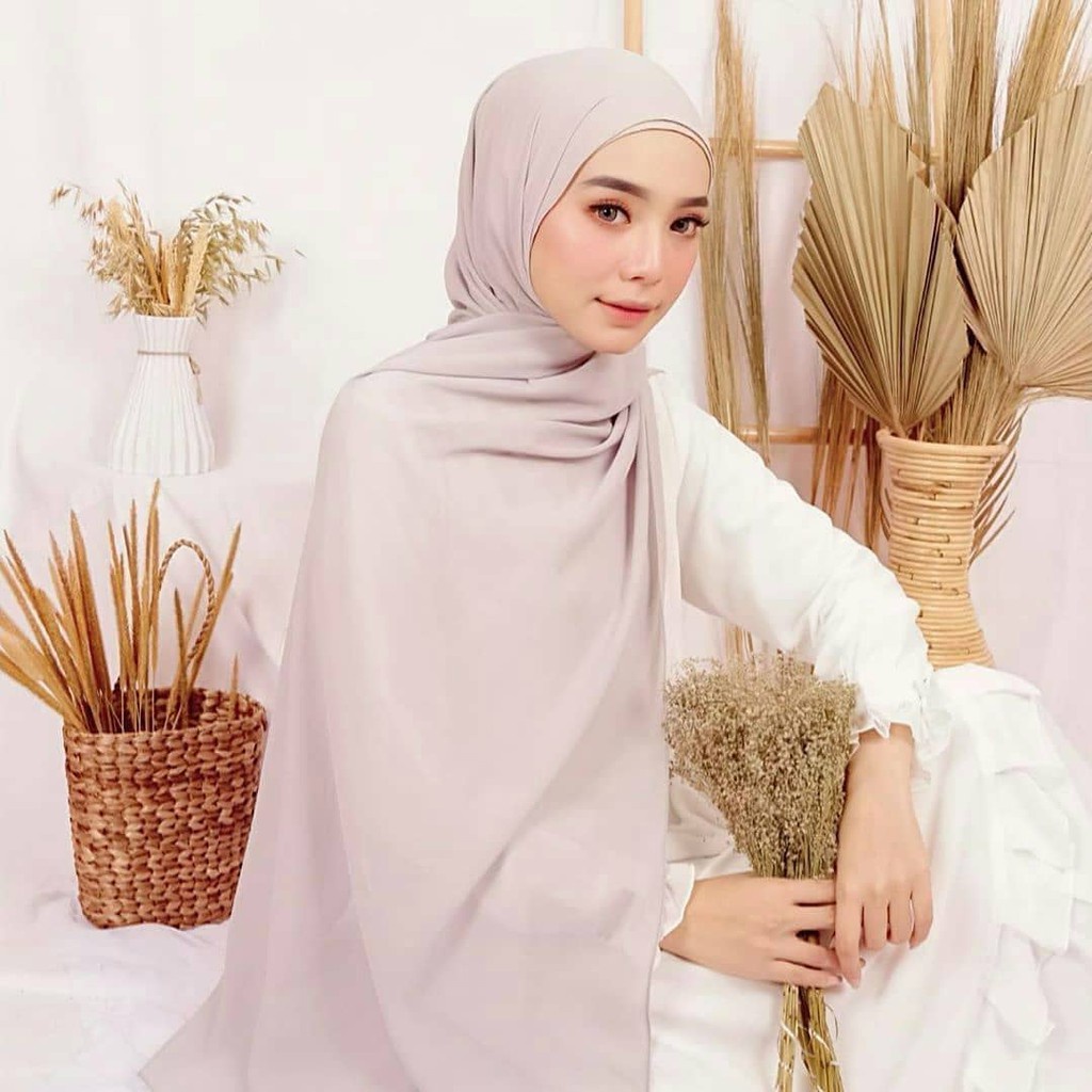 Pasmina Ceruty Baby Doll Premium 175x75 /pashmina ceruty PASHMINA 2IN1 INNER BISA BOLAK BALIK