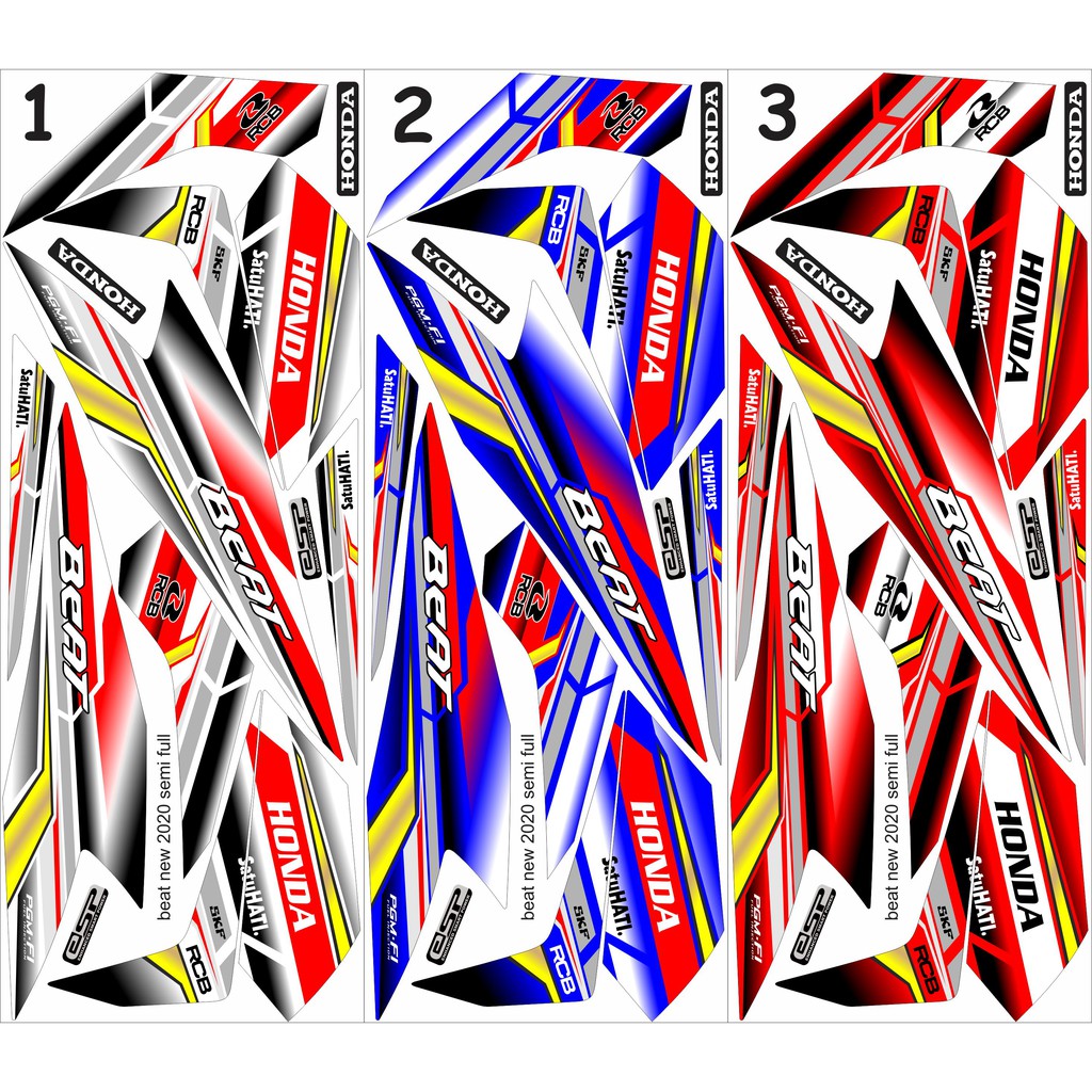 STRIPING MOTOR HONDA BEAT 2020