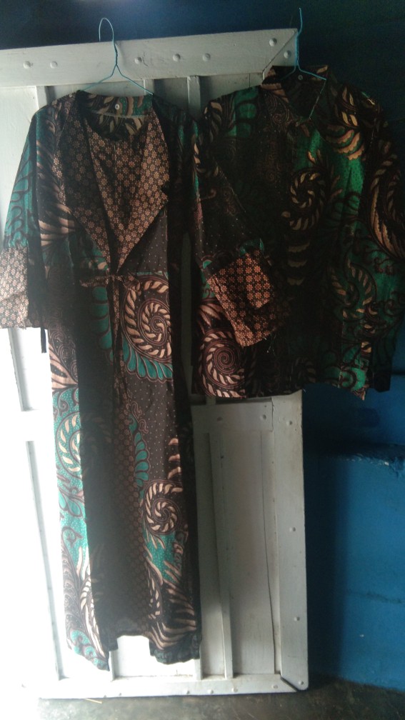 Couple Batik Keluarga Gamis Lonceng Model Jazz Gamis Jazzy Couple Gamis Batik Kerah Jazz Batik Tosca