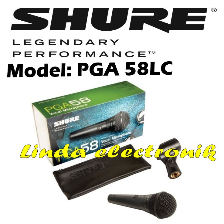 mic shure pga58lc shure pga 58lc shure pga58 lc kabel original