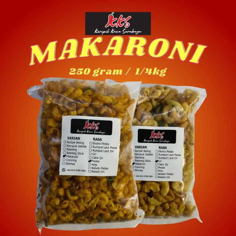 

Makaroni pipa daun jeruk 1/4kg (250gram)