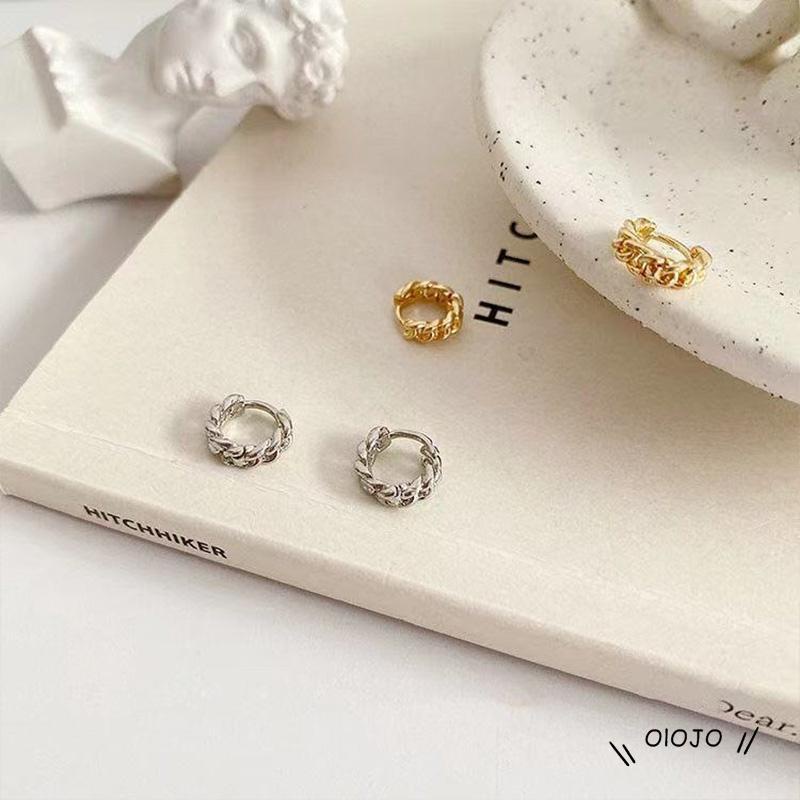 【COD】Anting Bulat Model Kancing Gaya Retro Untuk Wanita Buku